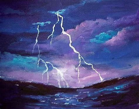 Storm Clouds in a Landscape - Acrylic Painting Lessons for ...