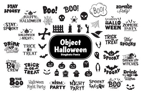 Object Halloween Dingbats Fonts