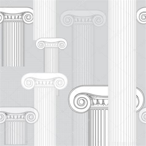 Classic columns seamless background. Roman column. — Stock Vector ...