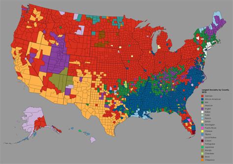 Largest ethnic ancestry by each U.S. county | Pakistan Defence