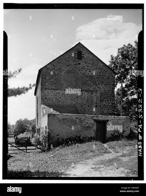 SIDE ELEVATION - Stone Barn (1810), (Newtown Township), Newtown, Bucks ...