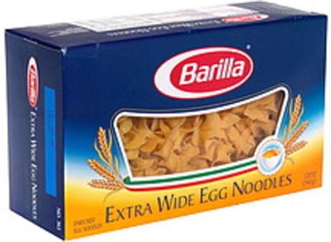 Barilla Extra Wide Egg Noodles - 12 oz, Nutrition Information | Innit