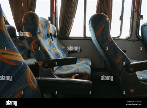 A interior of new modern bus Stock Photo - Alamy