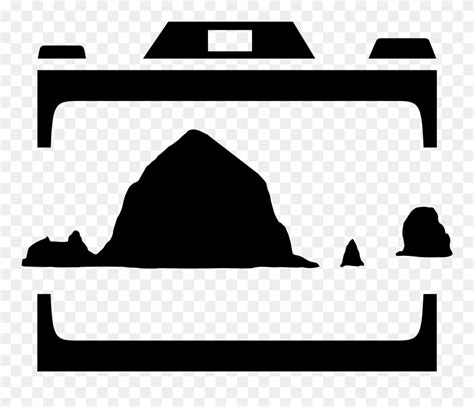 Haystack Rock Photos Cannon - Haystack Rock Silhouette Clipart ...