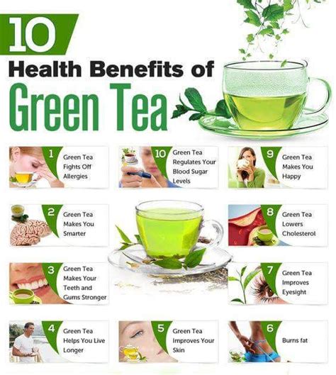 Green Tea 10 benefits | Green tea benefits, Green tea, Health