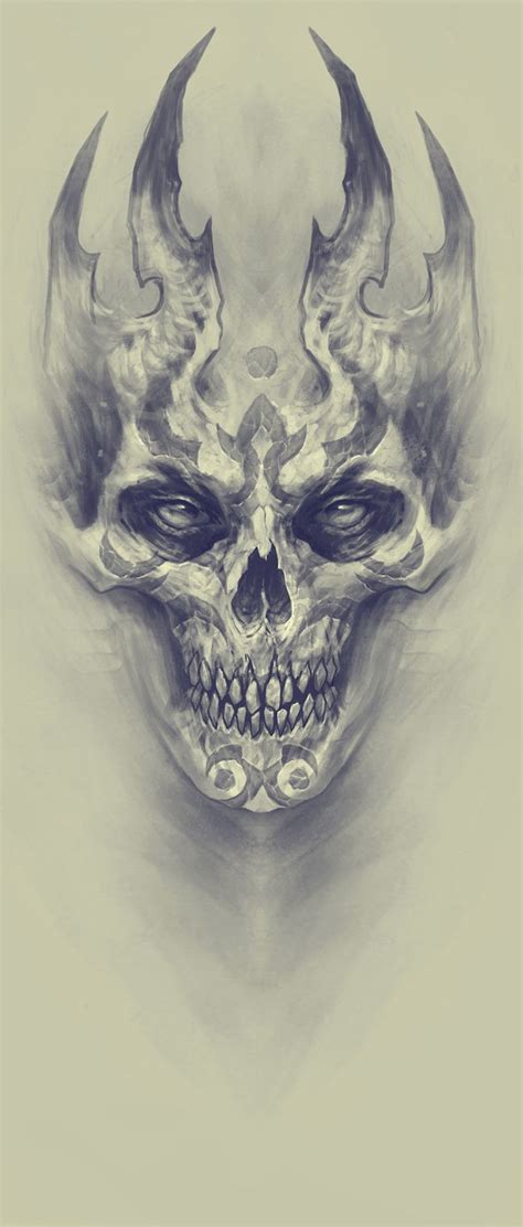 Demon Face Drawing at GetDrawings | Free download