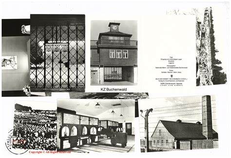 WW2 Concentration camp KL original items - 7 Commemorative Postcards ...