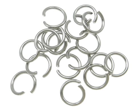 Binding ring / eyelet – stainless steel – 7x1 mm – 1 pcs open | Eyelets ...