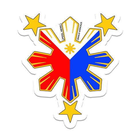 Philippine Flag Sun Car Decal/Stickers- Buy Online in Qatar at qatar ...