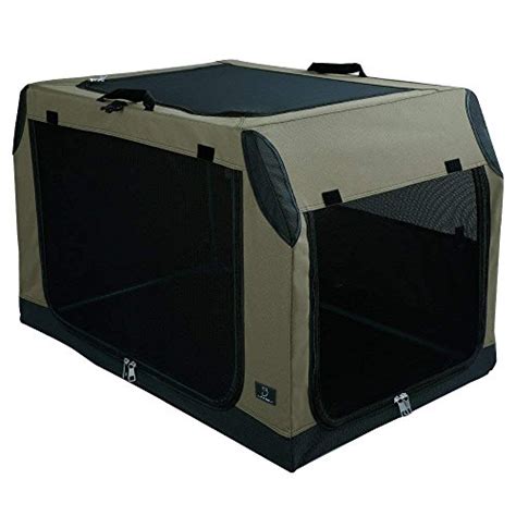 A4Pet Collapsible Dog Crate and Kennel Soft Sided Large Pet Carrier ...