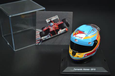 Fernando Alonso Scuderia Ferrari mini helmet 2012 season | Spark Helmet ...