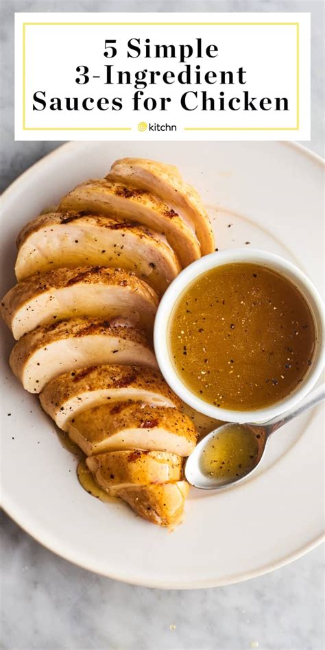 5 Easy 3-Ingredient Sauces for Chicken | Kitchn