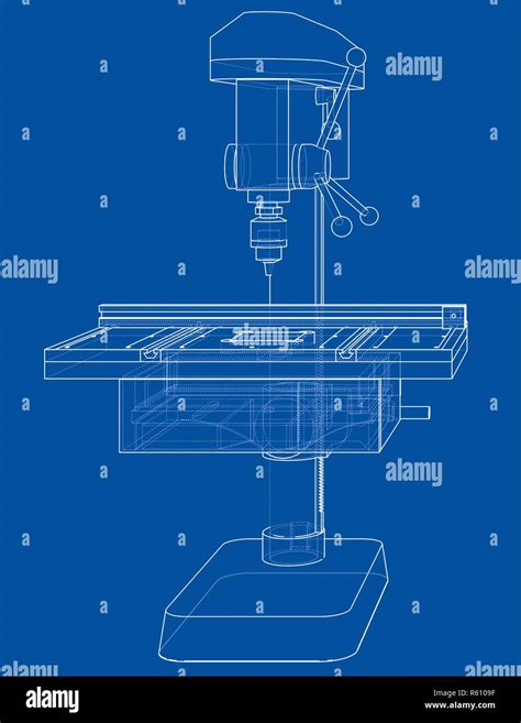 Drilling machine concept Stock Photo - Alamy