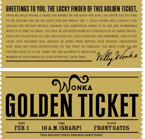 Identity | Willy wonka, Willy wonka party, Golden ticket template