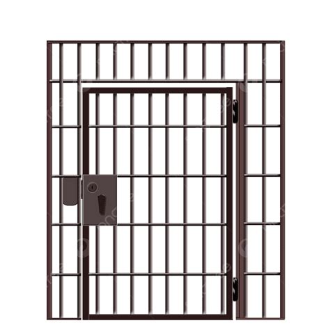 Prison Cell Door Vector Transparent Jail Room Like Real, Prison Cell ...