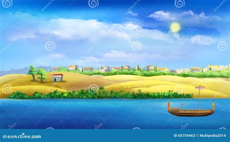 Nile River Stock Illustration - Image: 65754463