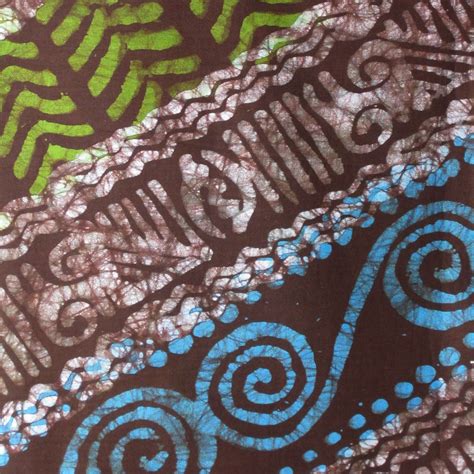 Fair Trade Spiral Design African Wax Batik Fabric – Ananse Village