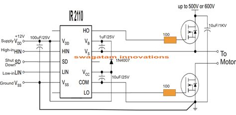 Single Phase Variable Frequency Drive VFD Circuit