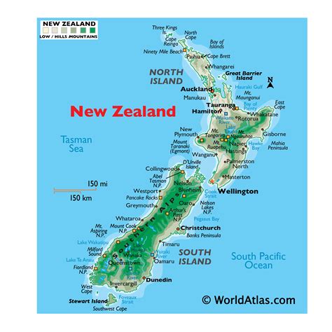 Map of New Zealand - New Zealand Map, Geography of New Zealand Map ...