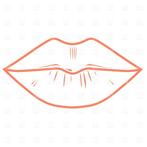 Lips Outline Drawing at PaintingValley.com | Explore collection of Lips ...