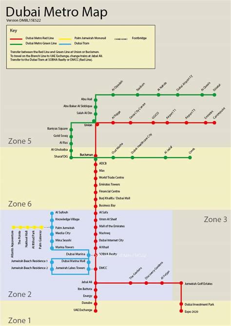 Download Dubai Metro Map PDF