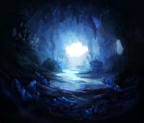 Crystal Cave 2 by firedudewraith on DeviantArt | Paisaje de fantasía ...