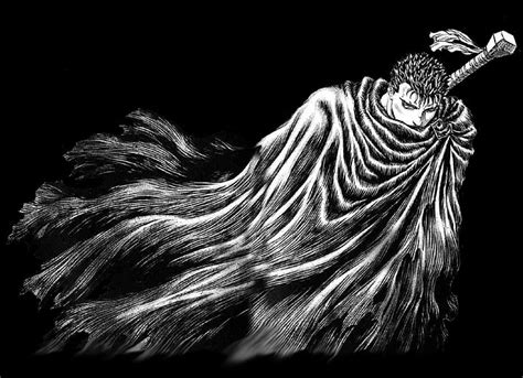 HD wallpaper: Berserk, Guts, Manga, studio shot, black background ...