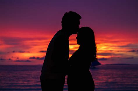 Sunset Couple Silhouette