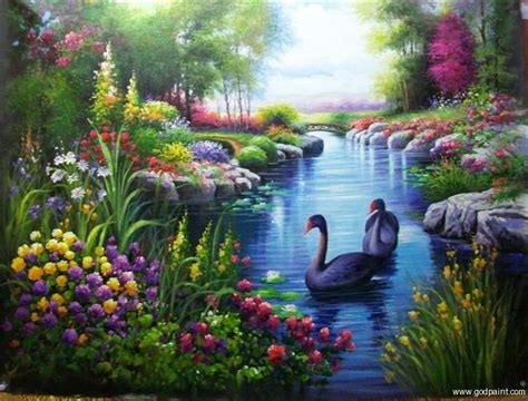 Oil Painting Natural Scenery at PaintingValley.com | Explore collection ...