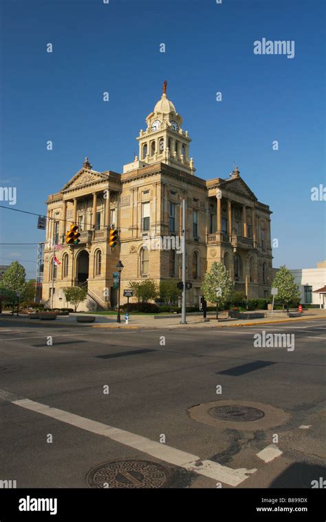 Marion County Courthouse Marion Ohio Completed 1886 Stock Photo - Alamy