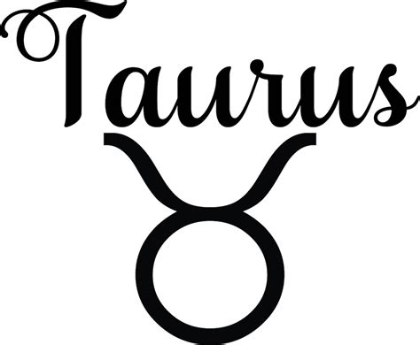 Taurus Zodiac Sign SVG Cut File Jpg Png Pdf - Etsy