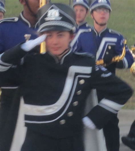 Drum major Salute | Marching band, Drum major, Captain hat