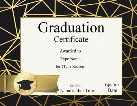 Graduation Certificate Template | Customize Online & Print