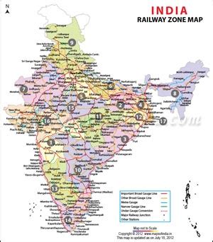 Indian Railway Station Map