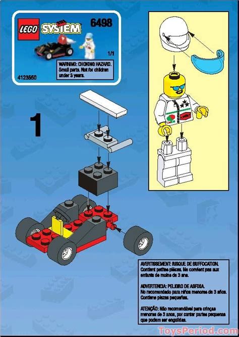 Go-Kart Free Instruction Page 1 | Lego building instructions, Lego