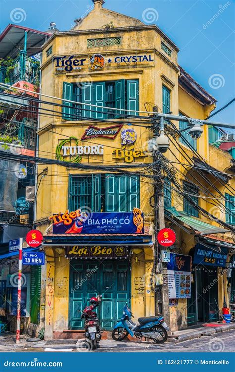 Architecture Du Vieux Quartier D'Hanoï, Vietnam Photographie éditorial ...