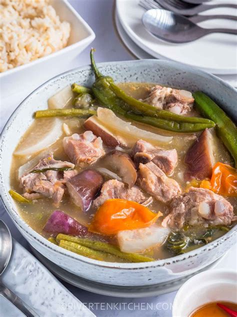 Sinigang na Baboy (Pork Sinigang) - Riverten Kitchen