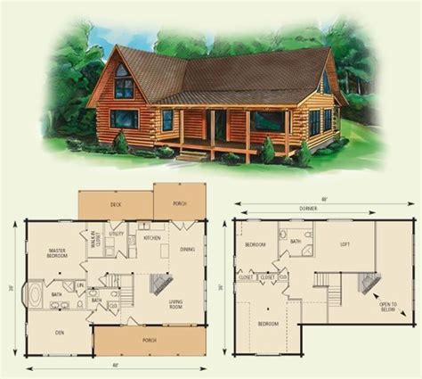 10 Bedroom Log Cabin Floor Plans Ideas | Cabin house plans, Log home ...