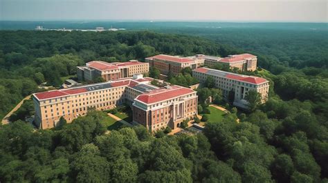 Premium Photo | A captivating aerial view of a university campus ...