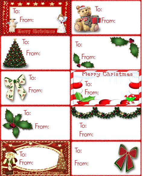 3X5 Printable Christmas Gift Tags | Printablee