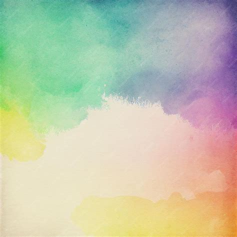 Premium AI Image | Watercolor background with a rainbow and the word ...