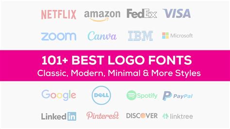 101+ Best Fonts for Logos (Sorted by Category) in 2024