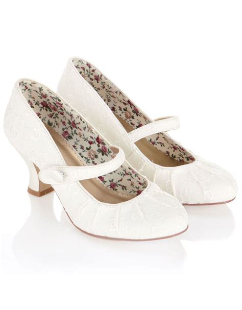 Mary Jane Wedding Shoes Lace