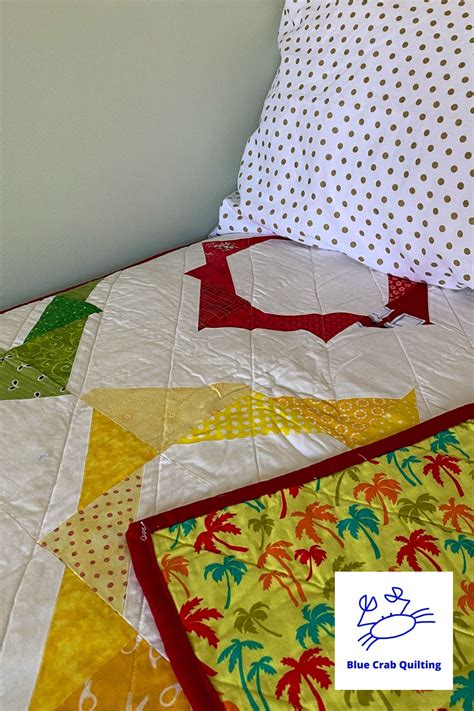 Red Orange Yellow and Green Modern Quilt Modern Bedroom | Etsy