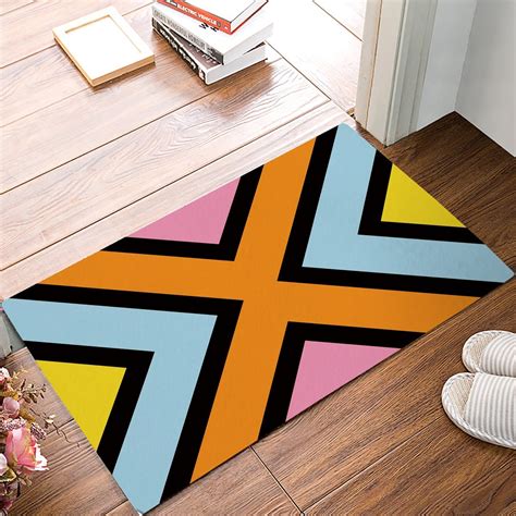 Colorful Geometric Door Mats Kitchen Floor Bath Entrance Rug Mat ...