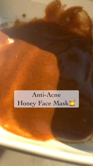 Anti Acne Honey Face Mask | Honey face mask, Acne face mask, Homemade ...