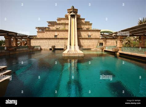 Atlantis Hotel, The Palm, Dubai, United Arab Emirates. Water Fun Park ...