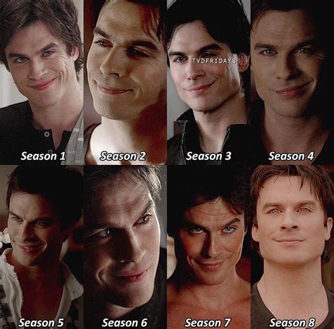 The Vampire Diaries: Damon Salvatore's smirk throughout the seasons ...