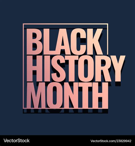 Black history month logo Royalty Free Vector Image