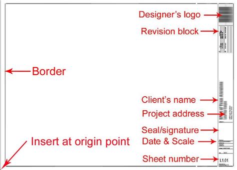 Creating a great CAD title block | Title block, Floor plan symbols ...